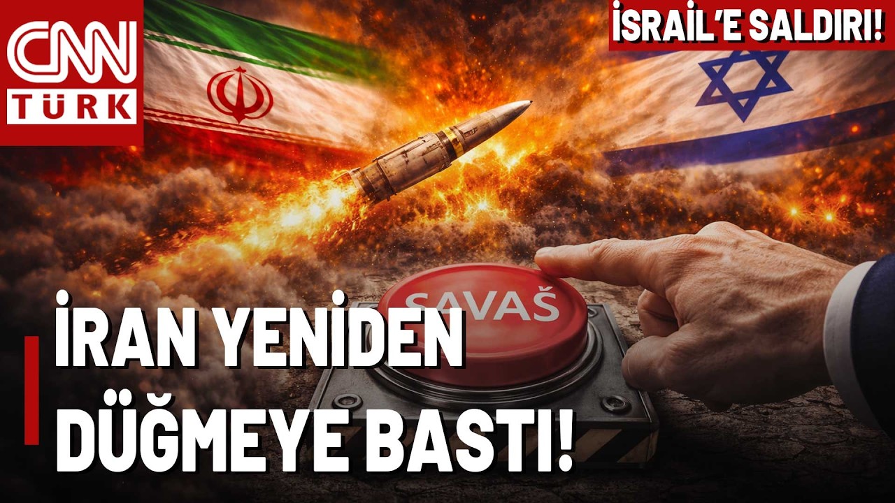 Savaş Kızıştı! İran'dan Yeni Füze Saldırısı Başladı! Tel Aviv'de Sirenler Çalıyor!
