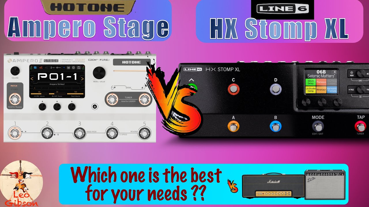 Ampero Stage vs Line 6 HX Stomp XL: which one is the best for your needs? (vs real tube amps)