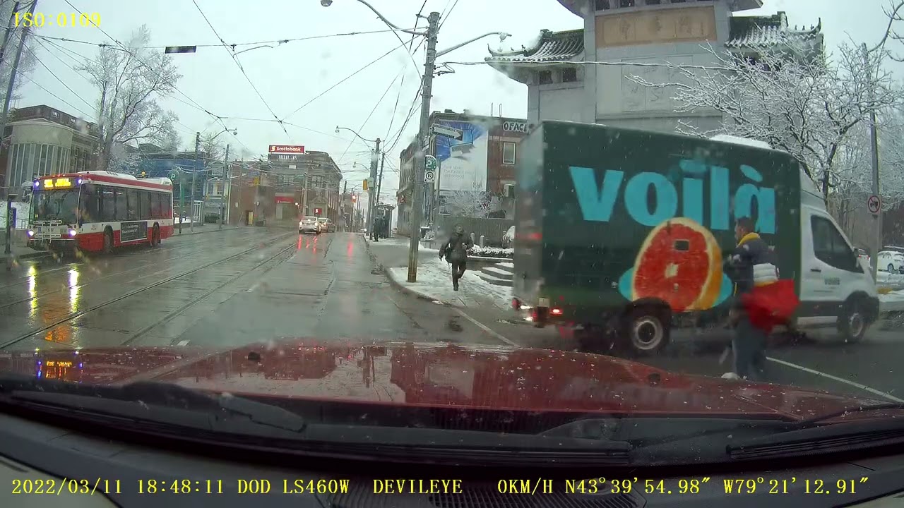 Numbnut Pedestrian VS Voila Delivery Van