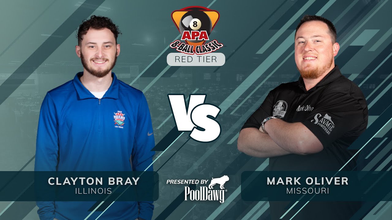 Clayton Bray VS Mark Oliver - 2022 APA 8-Ball Classic - Red Tier