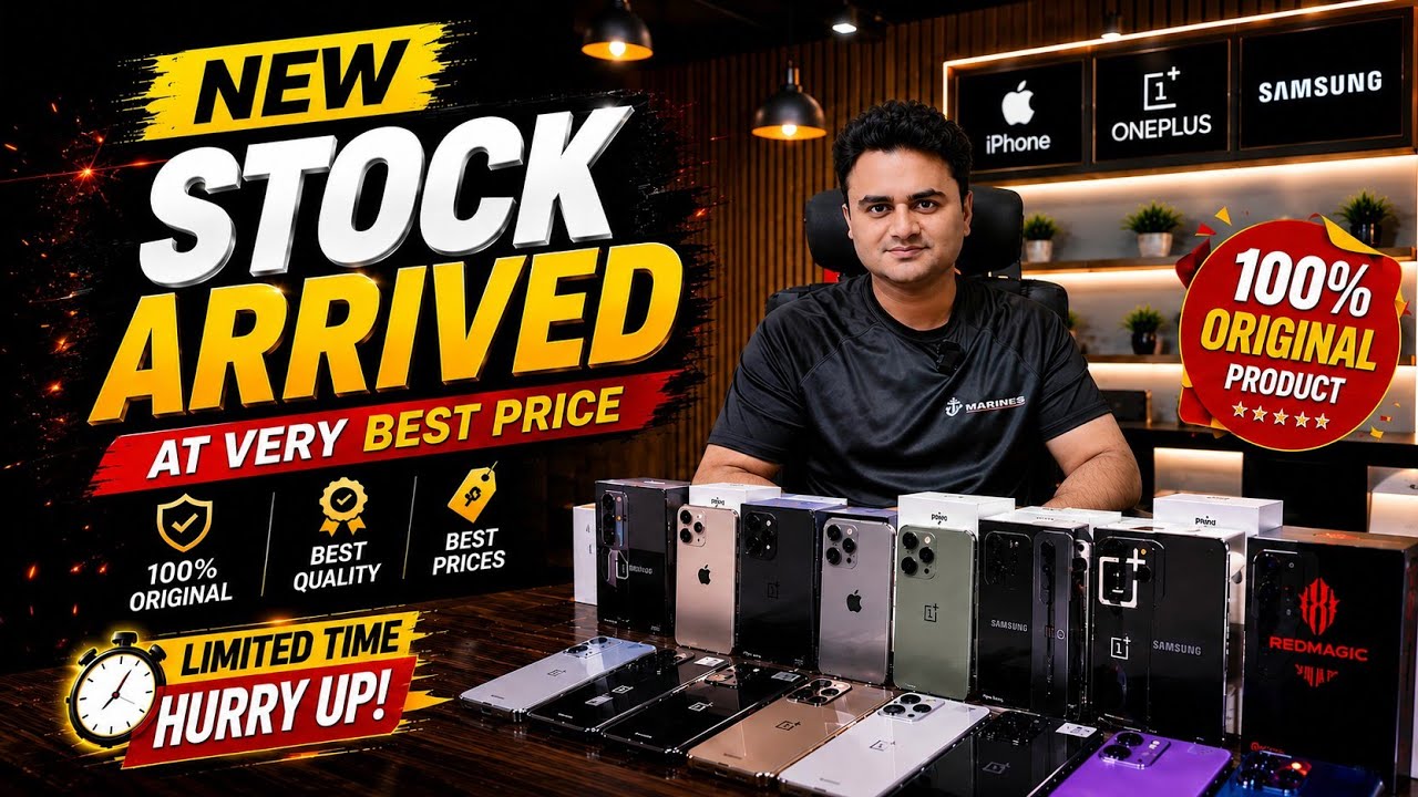 NEW STOCK ARRIVED 🔥 iPhone, OnePlus & RedMagic | AT VERY BEST PRICE 😱 | Latest Mobile Stock 2026