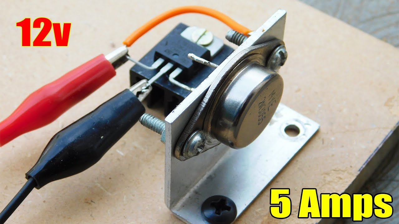 Constant 12v/5 Amps DC Supply Circuit Make very Easy | 2N3055 Transistor