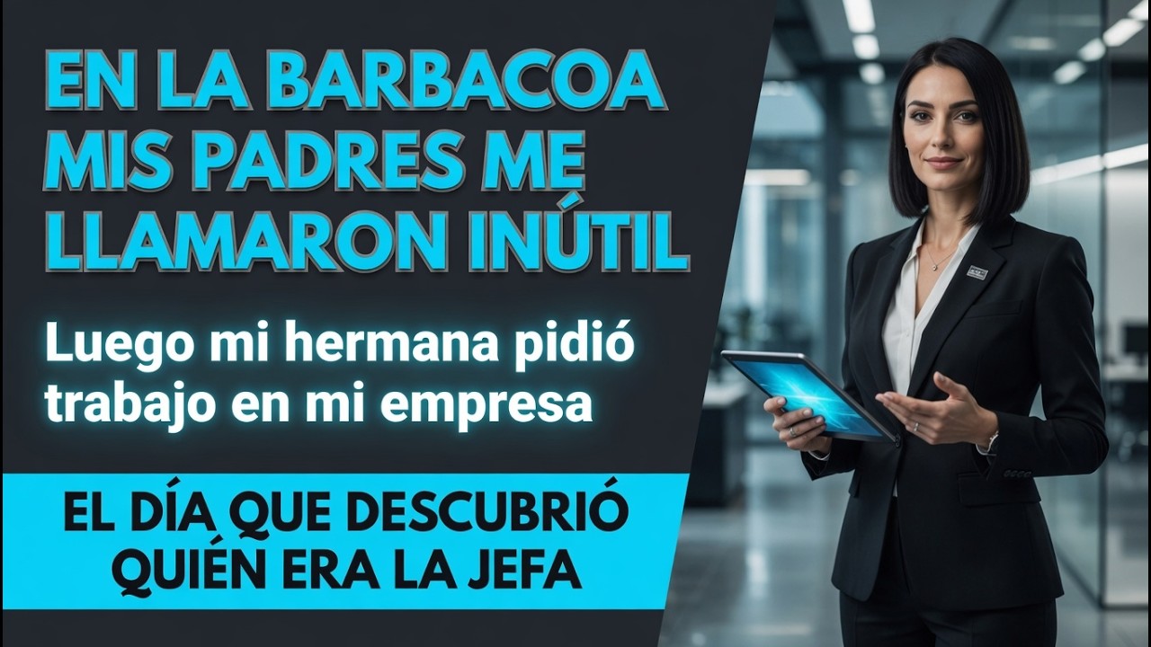 En la barbacoa familiar, mispadres me llamaron inútil luego mi hermana solicitó trabajo enmi empresa