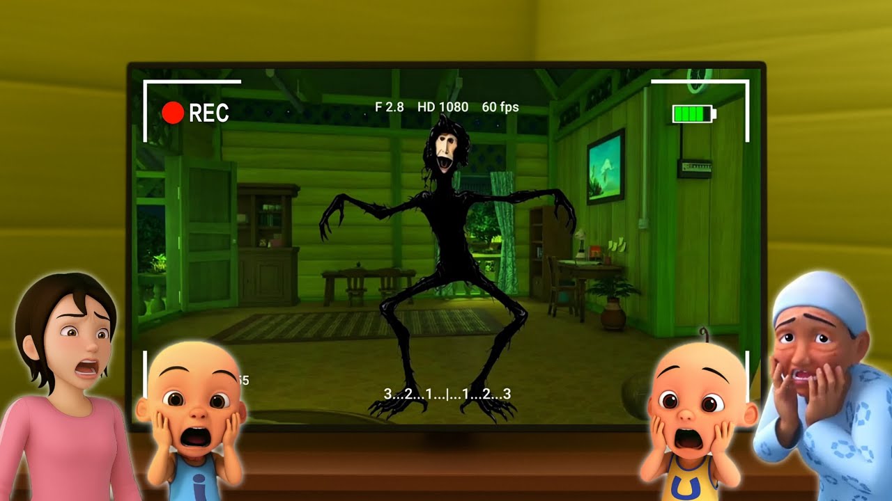 FULL EPISODE TEREKAM CCTV!! Nampak Hantu TOR MONITOR Memasuki Rumah Upin Ipin