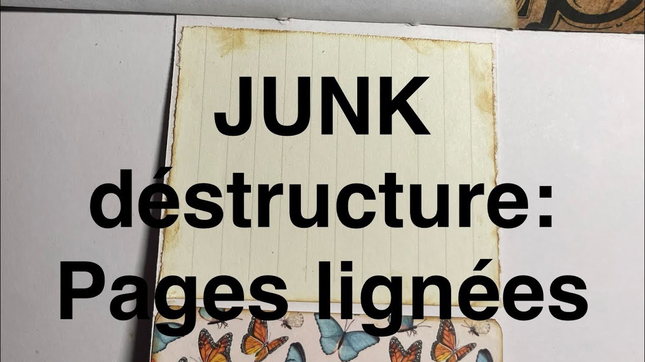 Junk déstructure: les pages lignées. 