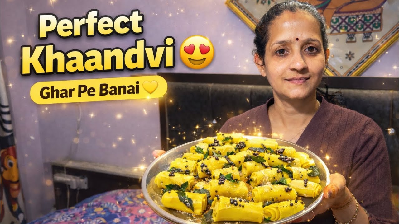 Aaj Ka Special: Homemade Khaandvi 💛 @Ushakirasoi_ 