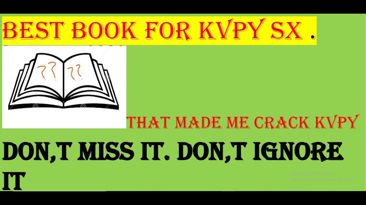 kvpy SX best book # kvpy #kvpybooks