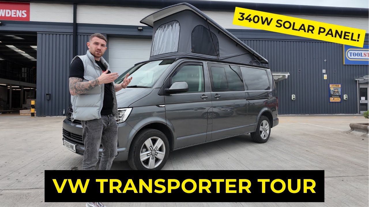 340W Solar Powered VW Transporter Conversion! *FULL TOUR*
