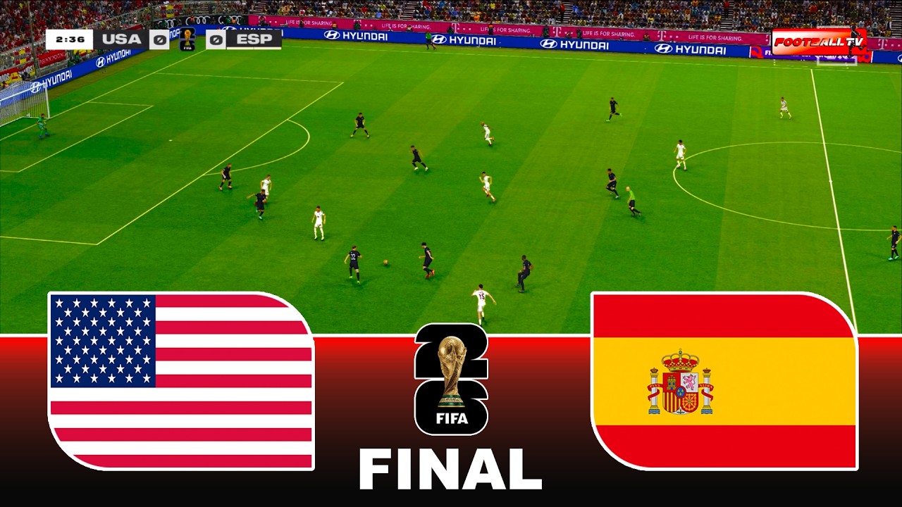 USA vs SPAIN - FIFA WORLD CUP 2026 FINAL | Ft. Pulisic Yamal - Full Match | Pes 21 Gameplay