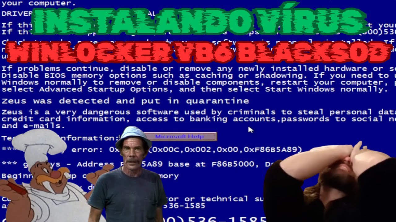 OS GRINGOS PEGARAM MEU PC COM O WINLOCKER "VB6 BLACKSOD" - Instalando Vírus