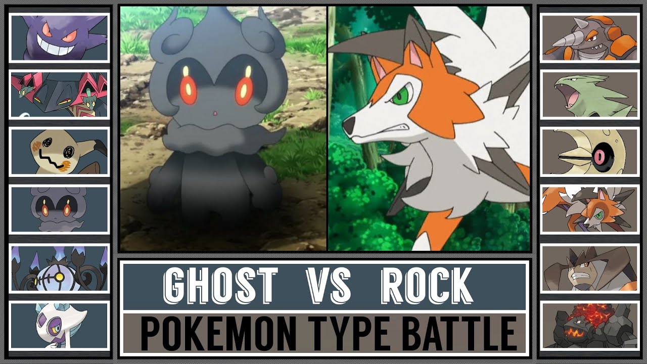 Pokémon Type Battle: GHOST vs ROCK