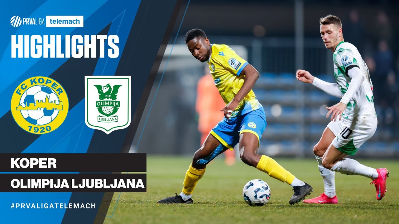 Koper 1 - 2 Olimpija | 20. krog 2024/25 #PrvaLigaTelemach