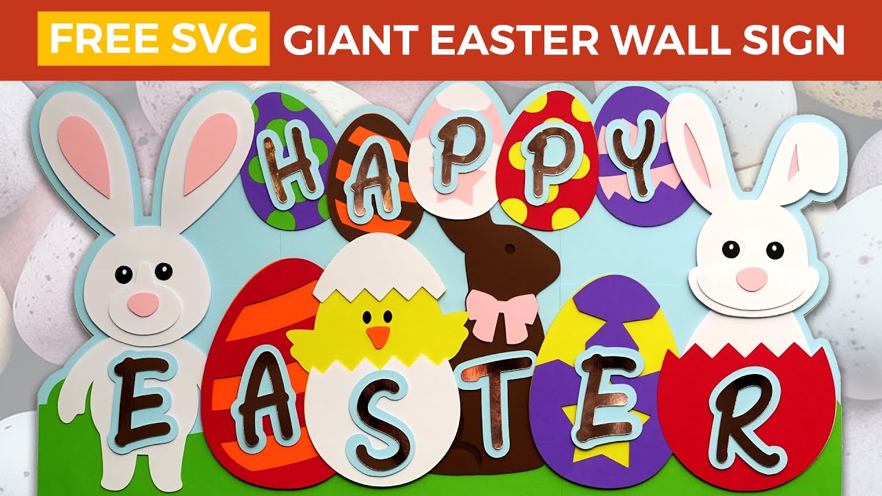 WOW! Giant 28-Inch Cricut Easter Craft | Free Layered Easter SVG