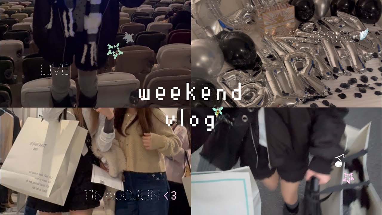 【VLOG】休日を充実させたい大学生ブイログ🪽✨|展示会・ライブ・誕生日サプライズ🎂