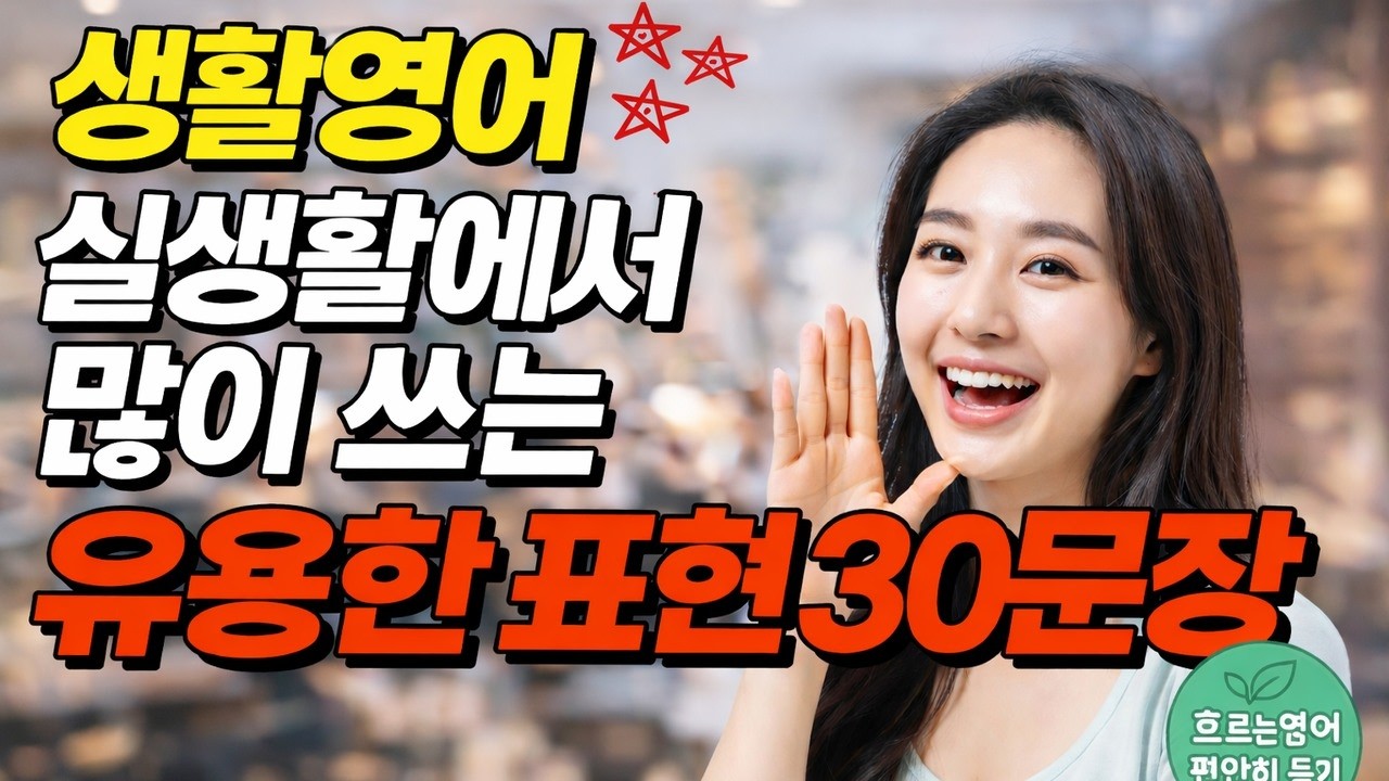 [DAY3] 하루 10분 생활영어 실생활에서 많이 쓰는 유용한 표현 30문장