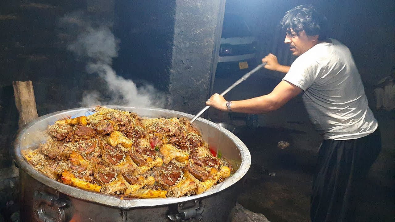 Bannu Beef Pulao Recipe - Street Food in Peshawar | How to Make Bannu Beef Pulao | Beef Pulao Recipe