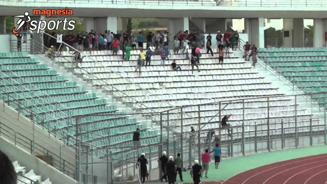 Επεισόδια πριν από τη σέντρα στο φιλικό Νίκης Βόλου - ΑΕΛ