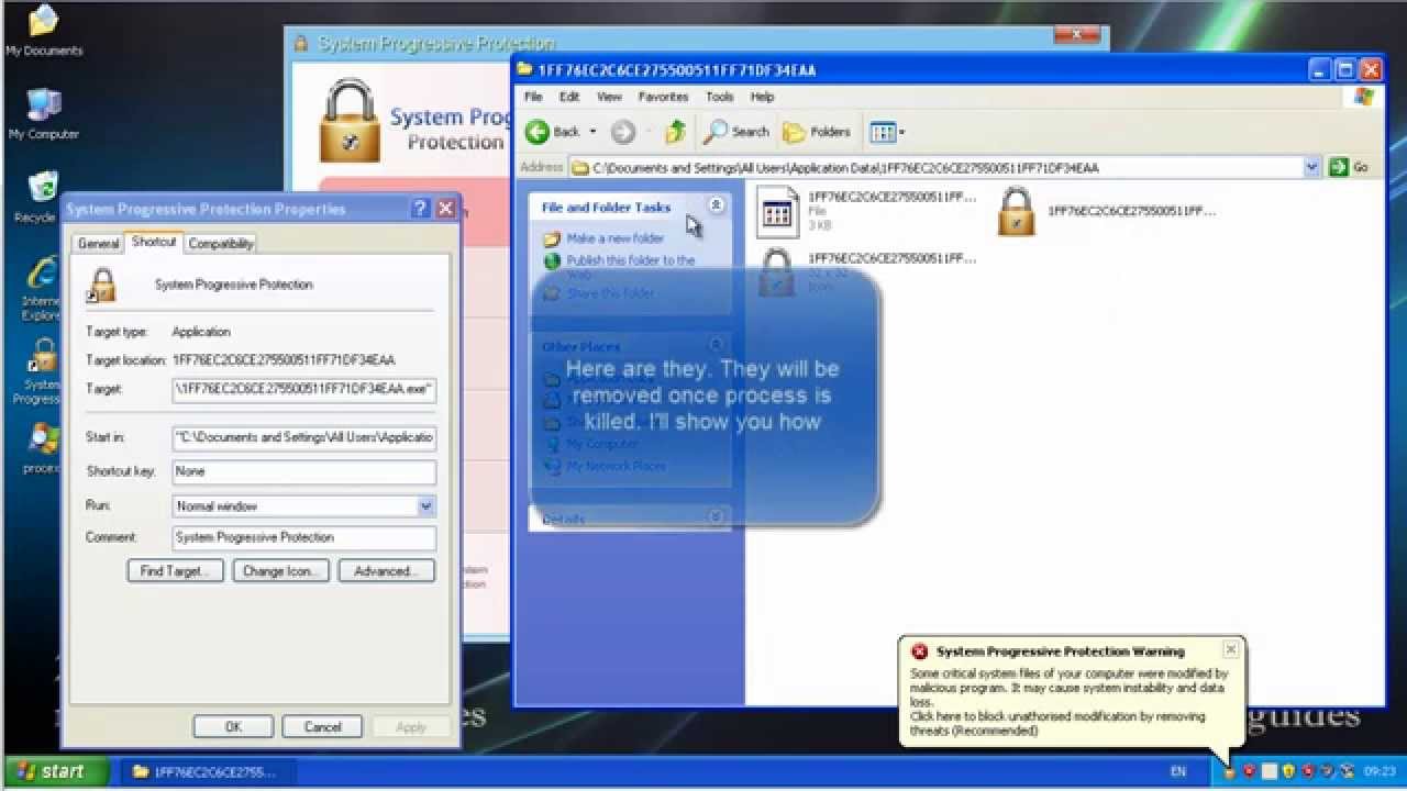 System Progressive Protection - how to get rid of infection (video guide)