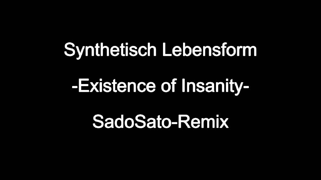 Synthetisch Lebensform - Existence of Insanity (SadoSato Remix)