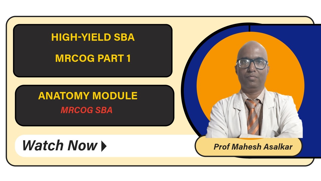 MRCOG Part 1 Anatomy | High-Yield Q&A Session | SBA & Exam Pearls