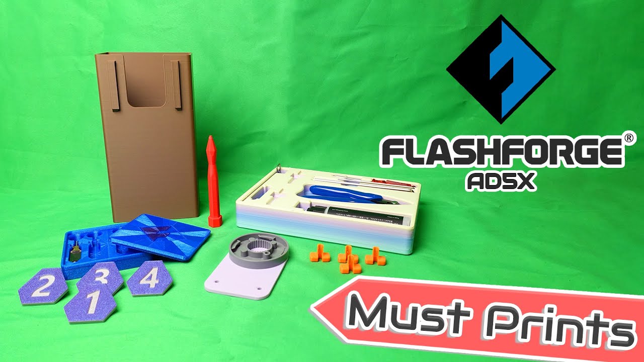Flashforge AD5X Must Prints!! (7 вещей, которые вам нужно напечатать на вашем Flashforge AD5X)