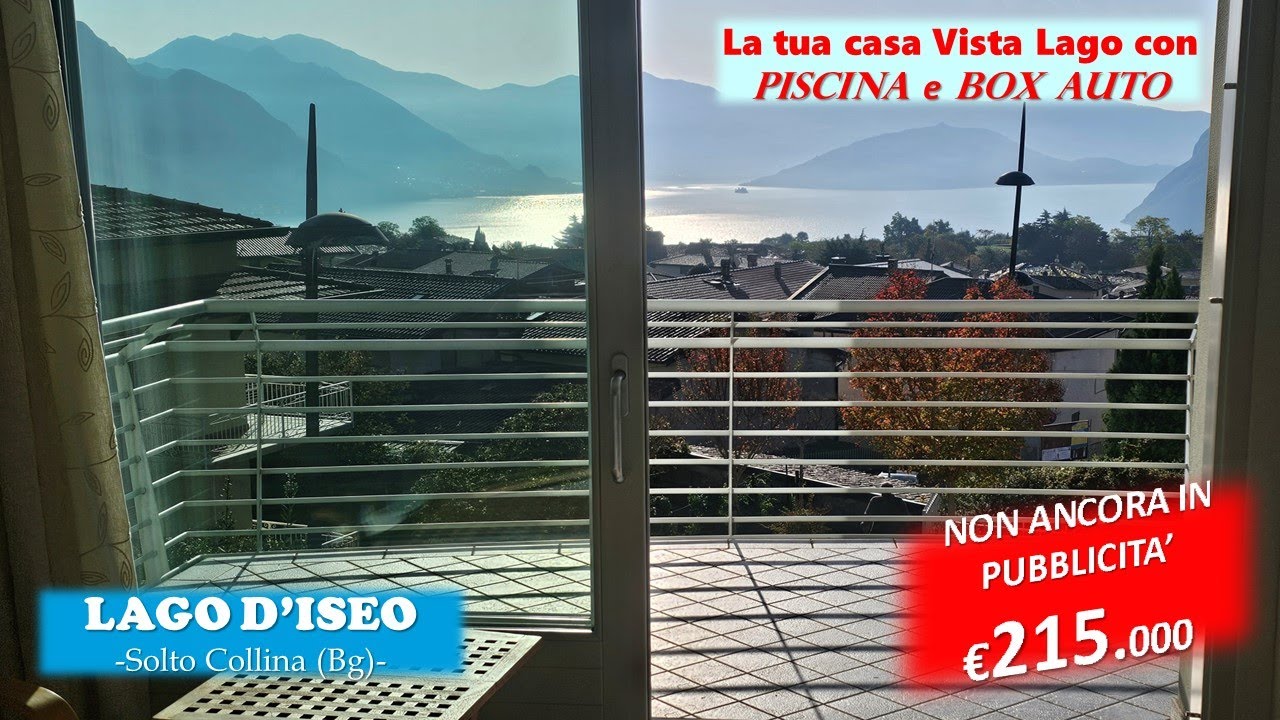 NON PIÙ DISPONIBILE: LAGO D’ISEO - SOLTO COLLINA (BG), soluzione con vista lago, piscina e box