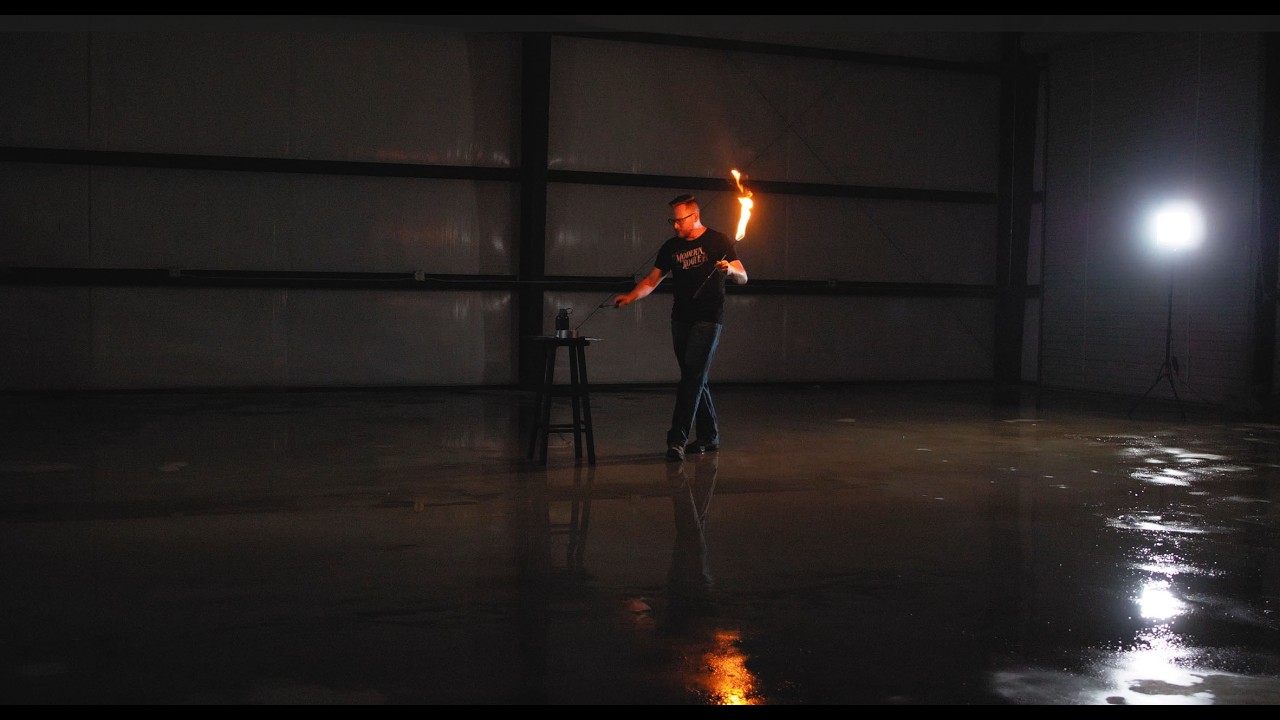 Brian Brushwood's Full Fire Eating Routine