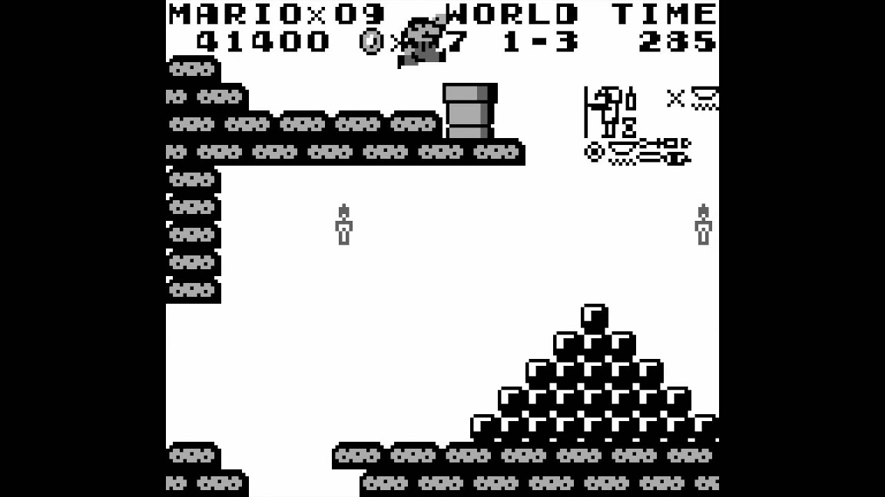 Super Mario Land - World 1-3 (1989) [GAME BOY]