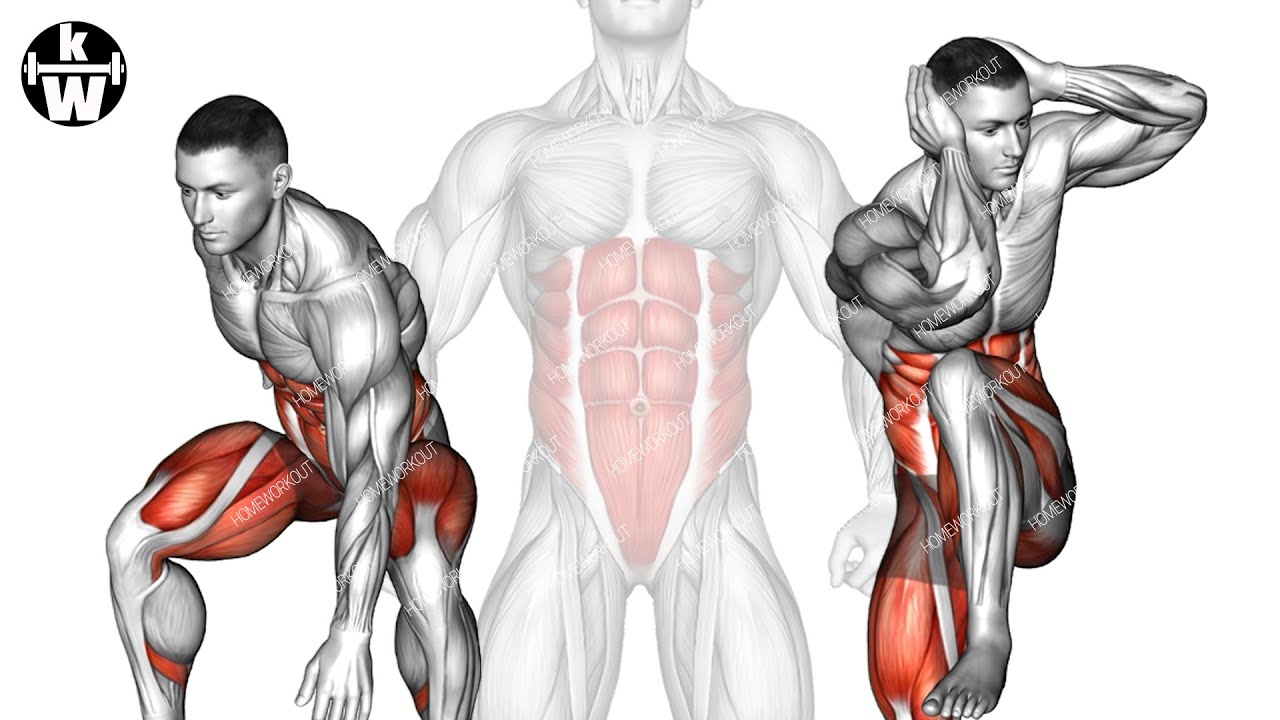 Short Standing Abs Workout! ➜ Build a six-pack at home fast.