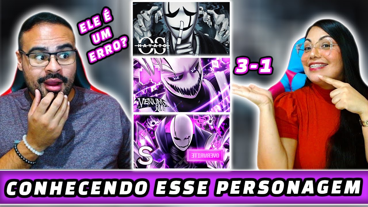 REACT 3 EM 1 UNDERTALE - WD Gaster | HAYATO, OVERWRITE | Venum Beats & X-Gaster (SOBRESCREVER) Sting