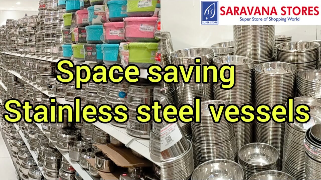 ரூ14 முதல் எவர்சில்வர் பாத்திரங்கள் மற்றும் சப்பாத்தி Storage box Stainless steel collections.