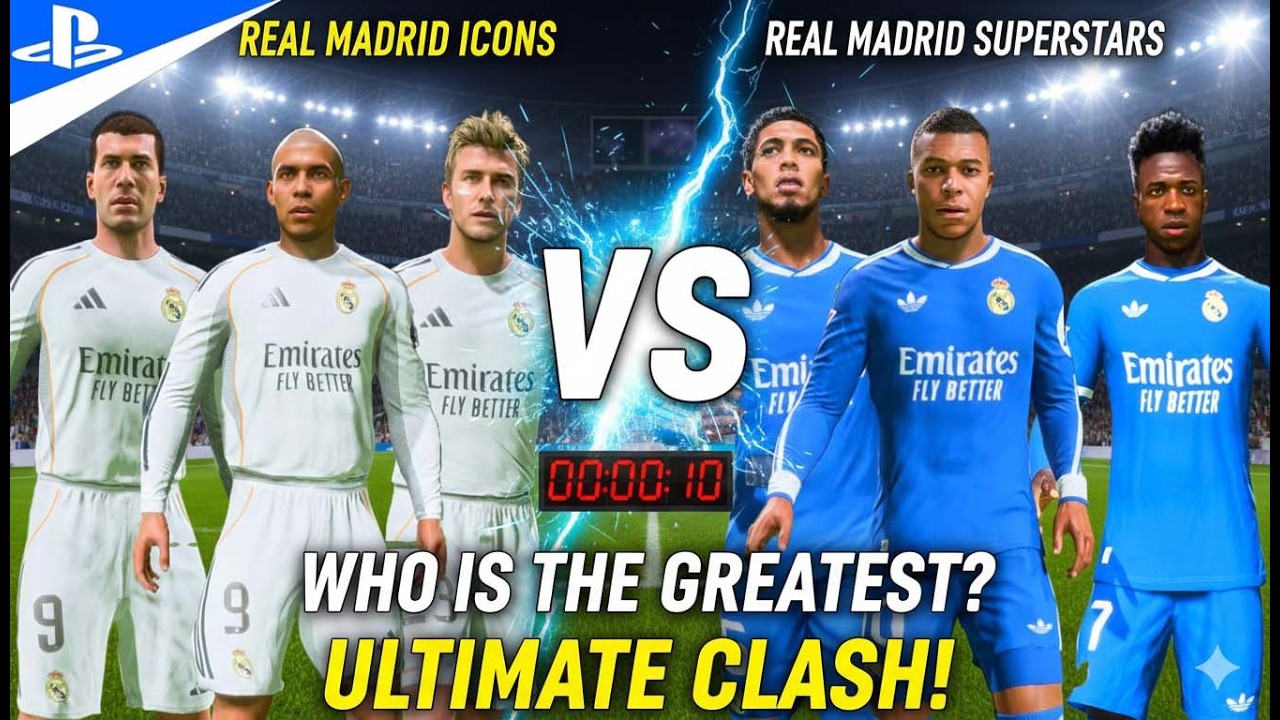 FC 26 - Real Madrid ICONS vs Real Madrid Current Stars | FC 26 GAMEPLAY