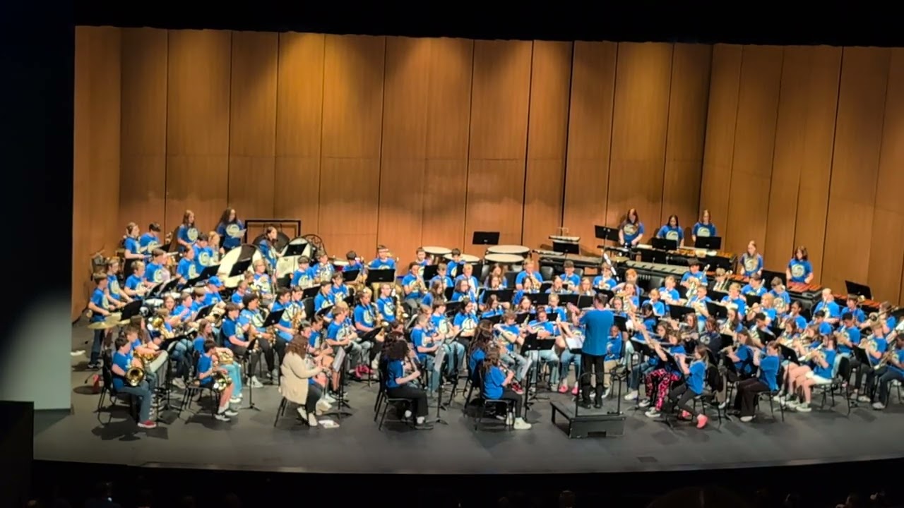 Greenfield Intermediate School and Maxwell Intermediate School combined Spring Band Performance 2025