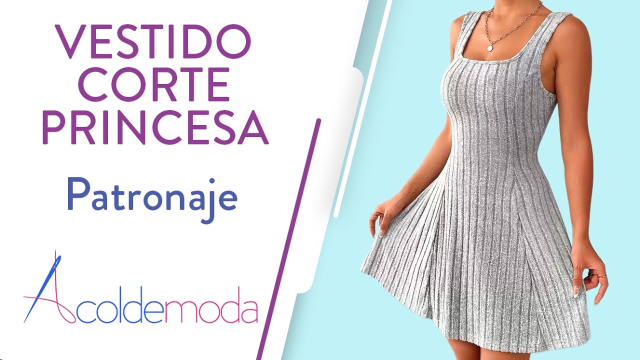 Clase 19: Vestido corte princesa | Patronaje | Curso Patronaje