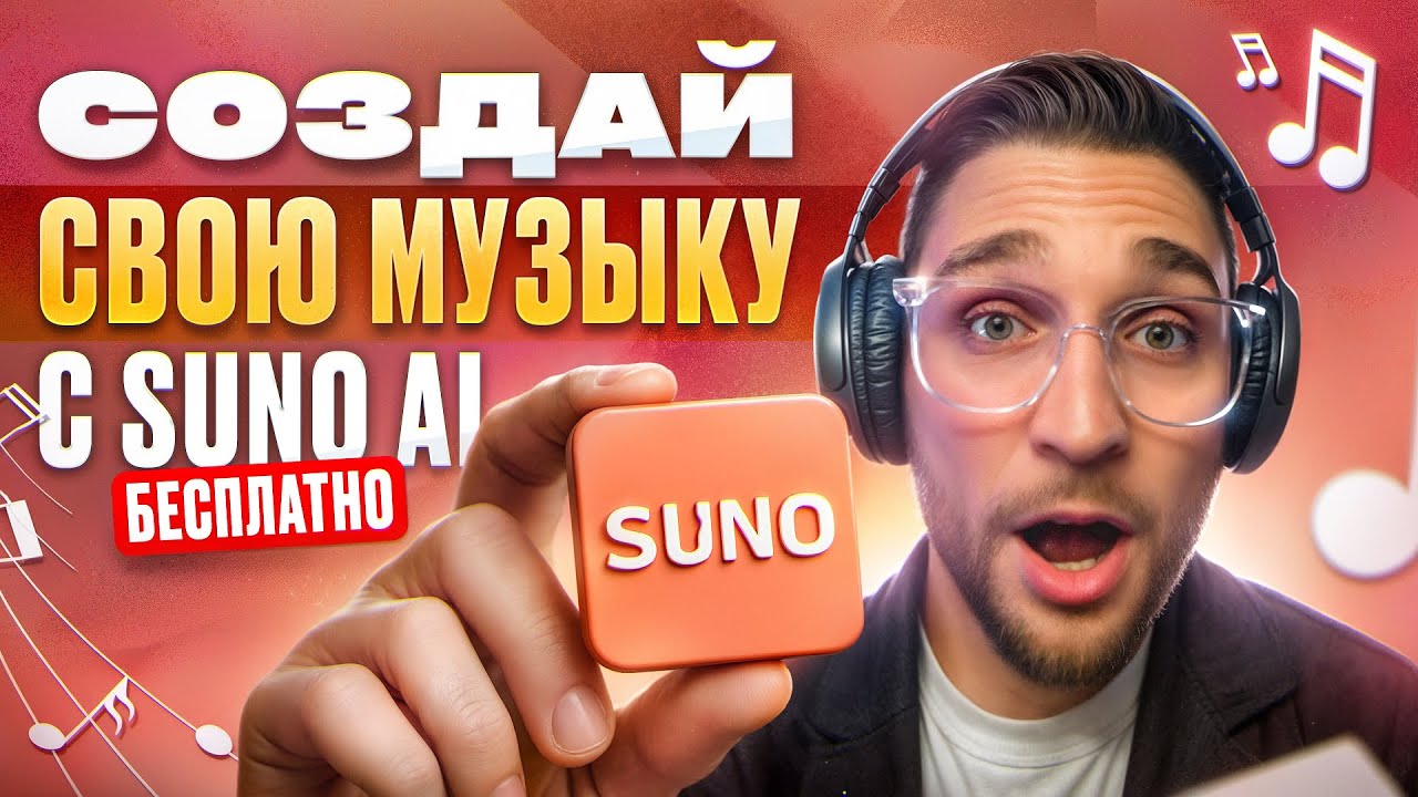 Как сгенерировать музыку в SUNO - бесплатно и за 5 минут?