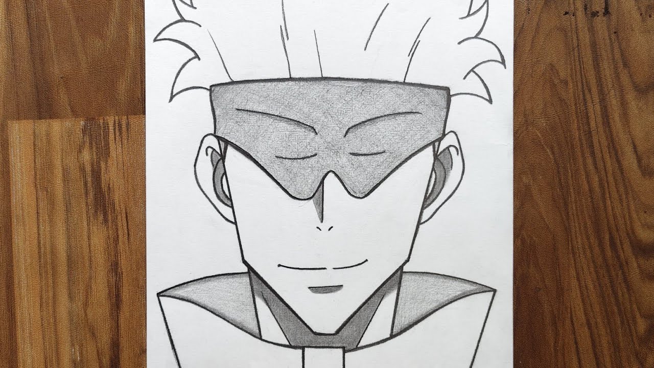 How to draw Gojo Face for beginners | Easy anime tutorial | Step by step for beginners