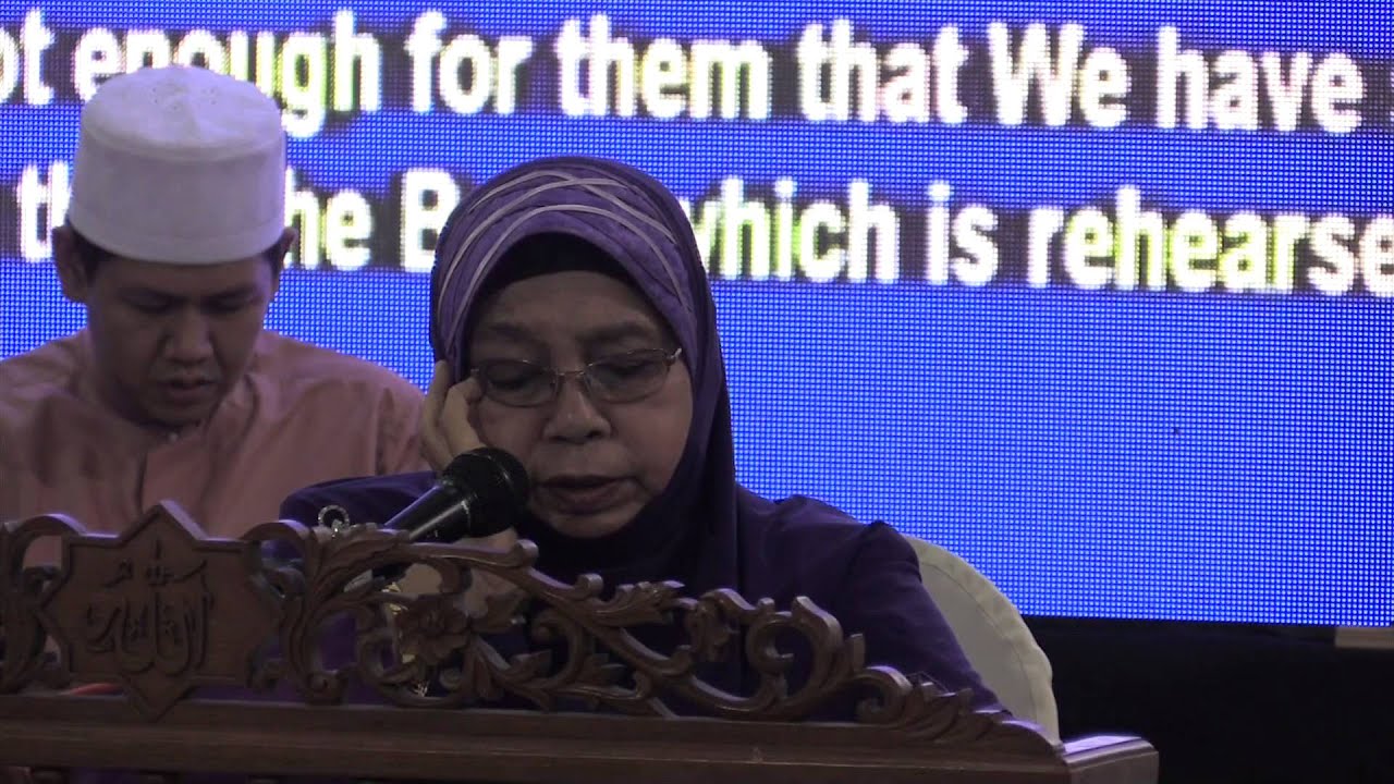 Hajjah Faridah binti Mat Saman; -Surah al-Ankabut- (45-56)