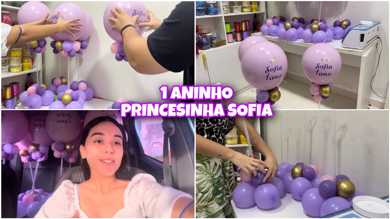 CENTRINHOS DE MESA PARA 1 aninho princesinha Sofia | super produção ideia de centro de mesa 1 aninho