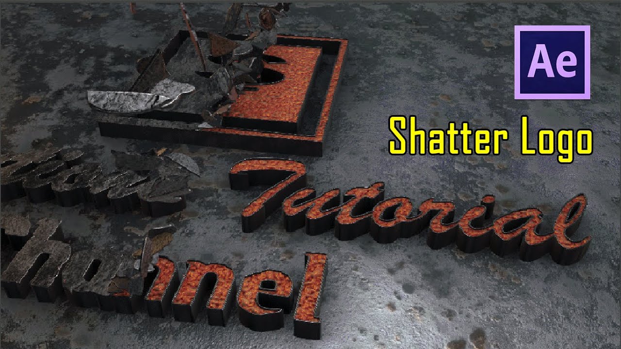 Membuat Logo Pecah Dengan Element 3D di After Effects