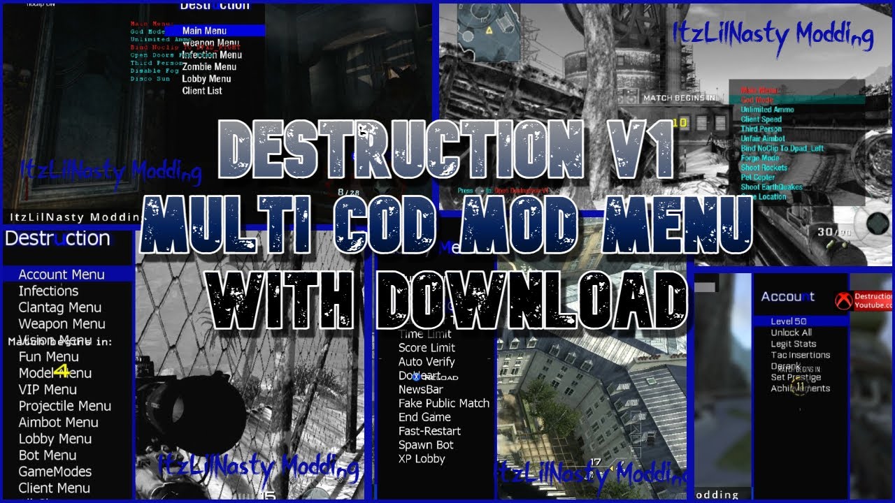 Multi CoD Mod Menu - Destruction V1 w/Download