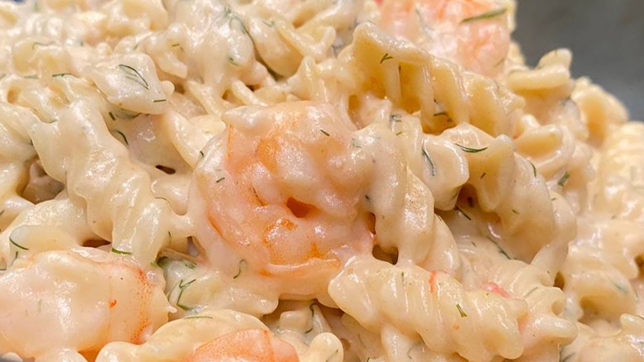 طريقة عمل مكرونة وايت صوص بالجمبري | المطعم مع الشيف محمد حامد
