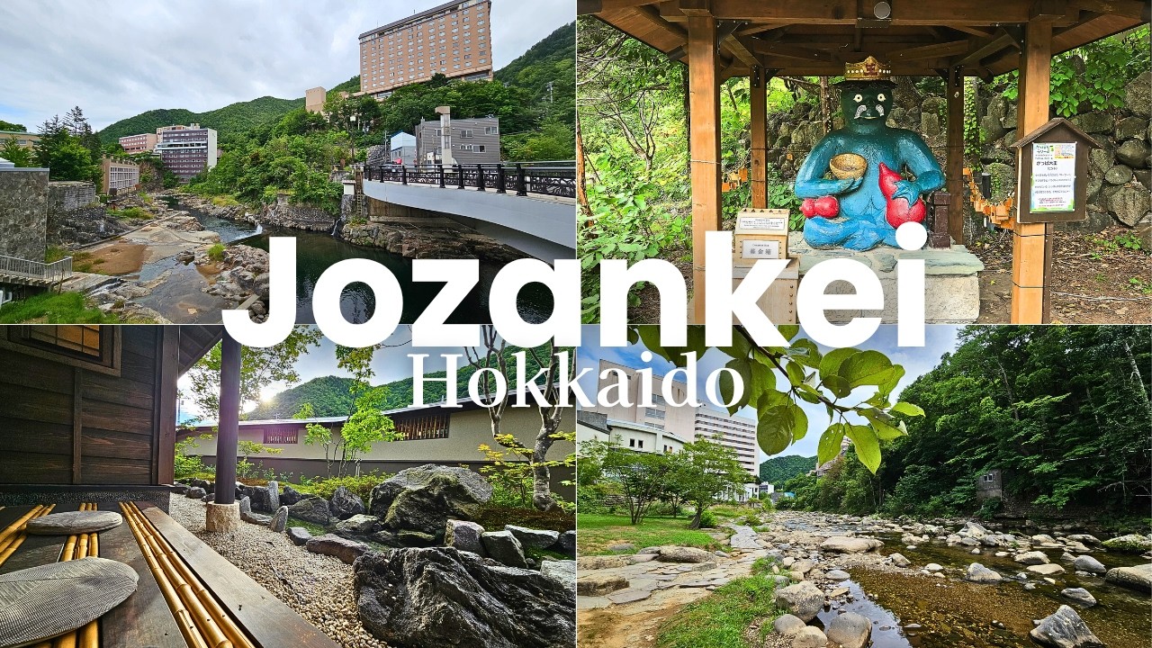 Sapporo Onsen Town Summer Paradise. Mystical Water Monster Legend. Japan Travel
