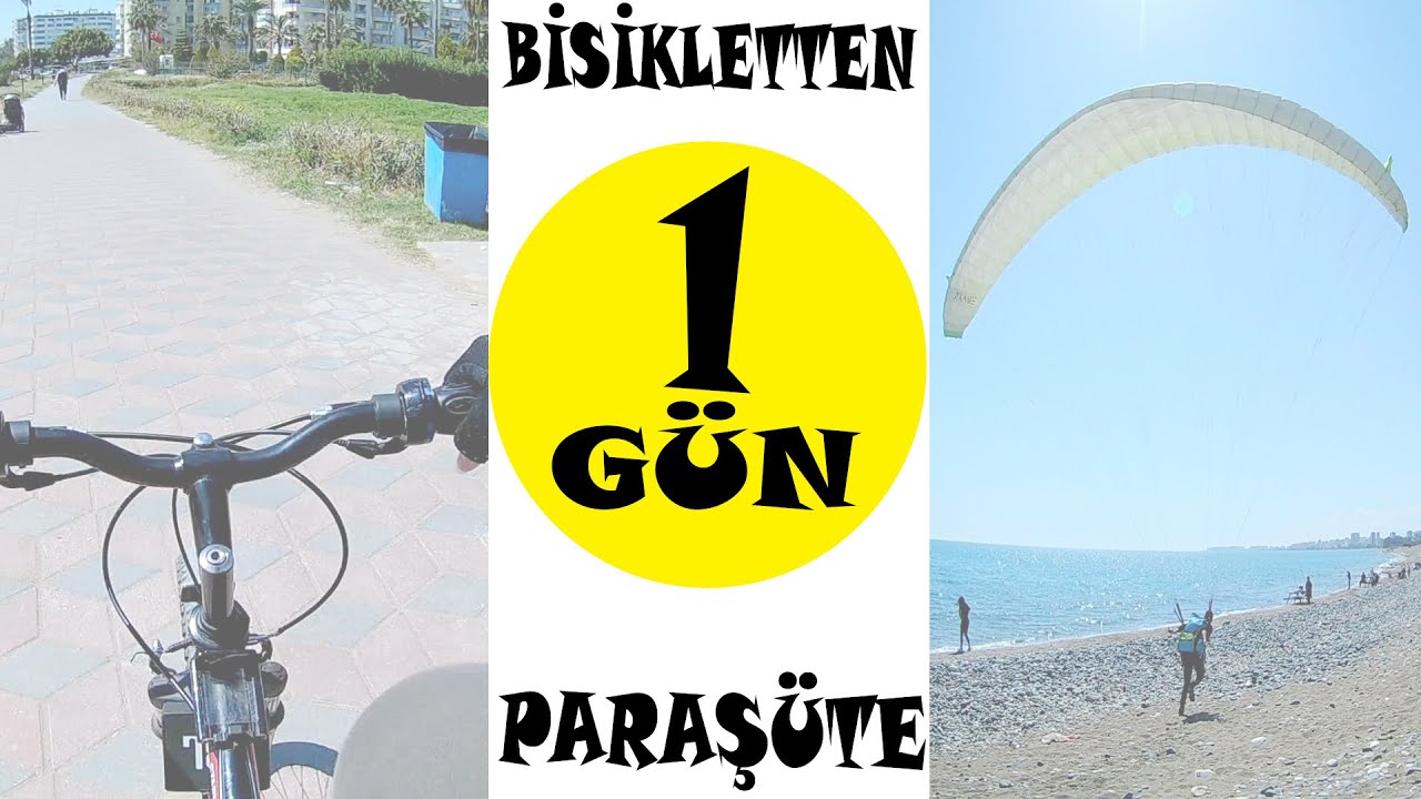 BİSİKLETLE YER ÇALIŞMASINA GİTTİM!!  /  Bisikletten Paraşüte 1 Gün