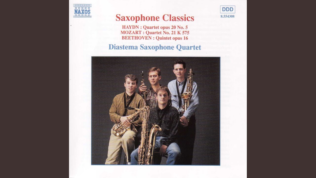 String Quartet No. 23 in F Minor, Op. 20, No. 5, Hob.III: 35 (arr. for saxophone) : I. Moderato