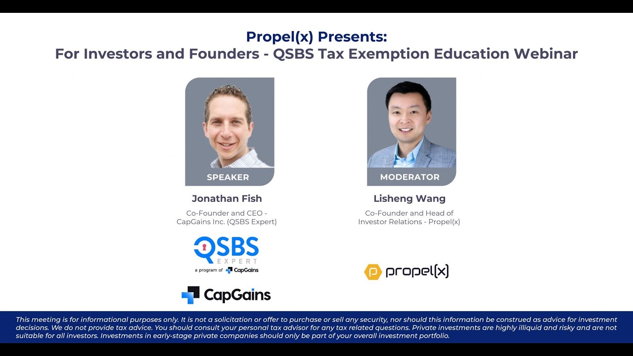 QSBS Tax Exemption Education Webinar