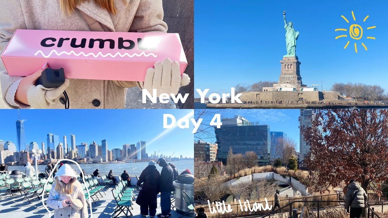 New York Day 4 | Statue of Liberty | Crumbl | Little Island 🗽