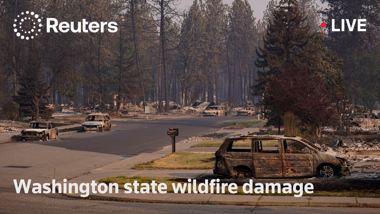 LIVE: Wildfire damage in Spokane, Washington