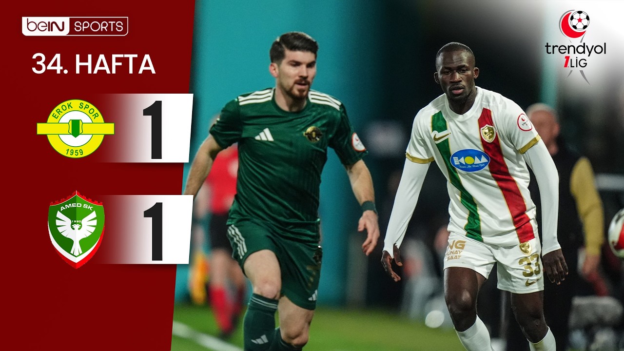 Esenler Erokspor (1-1) Amed Sportif Faaliyetler | 34. Hafta Ma&ccedil; &Ouml;ZETİ | Trendyol 1. Lig - 2025/26
