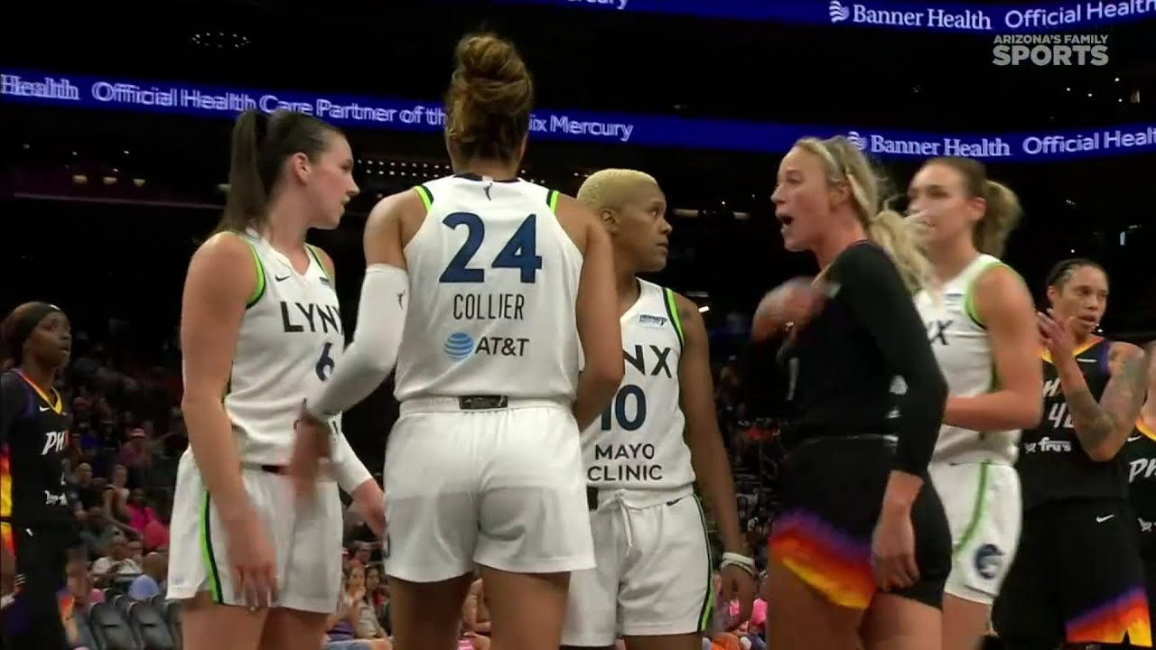 🫢🤐 EJECTION, 2 Technicals On Cunningham & 1 Tech On Collier | Phoenix Mercury vs Minnesota Lynx WNBA