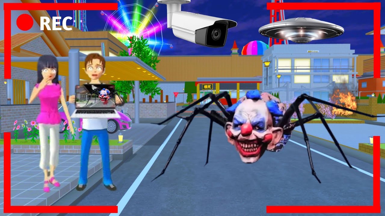 Yuta Mio Panik CCTV Merekam ANOMALI PENNYWISE Didepan Rumah 😱 | Sakura School Simulator 